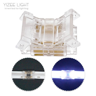 Conexão conveniente Conectores de tira LED de 4 pinos para tira LED COB de 10 mm