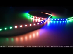 Luzes de tira do diodo emissor de luz de SPI Digitas SMD 5050 RGB DC24V 14.4W 10mm RGBIC